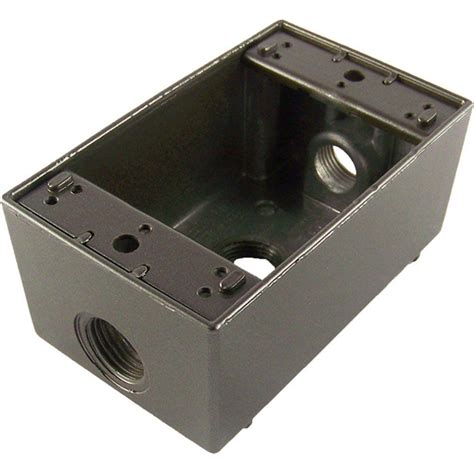 commercial electric 1-gang outdoor outlet box|Weatherproof Outlet Box (w/ 3 1/2.